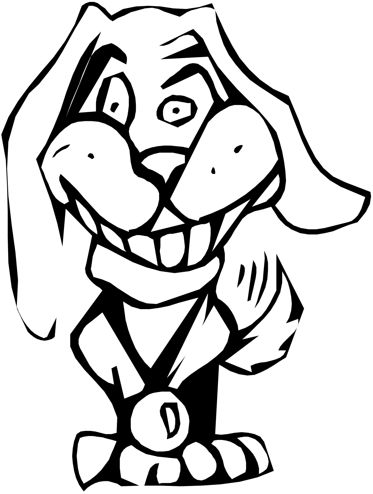 Cartoon Rabbit with Bow Tie Clipart for Fun Designs