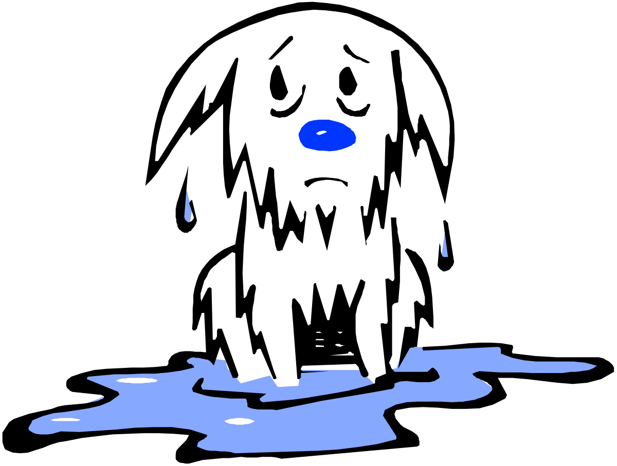 Blue and White Water Puddle Clipart for Creative Projects