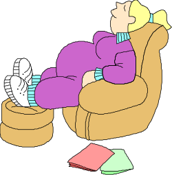 Sleeping Person on Couch with Cat - Cozy Clipart Design
