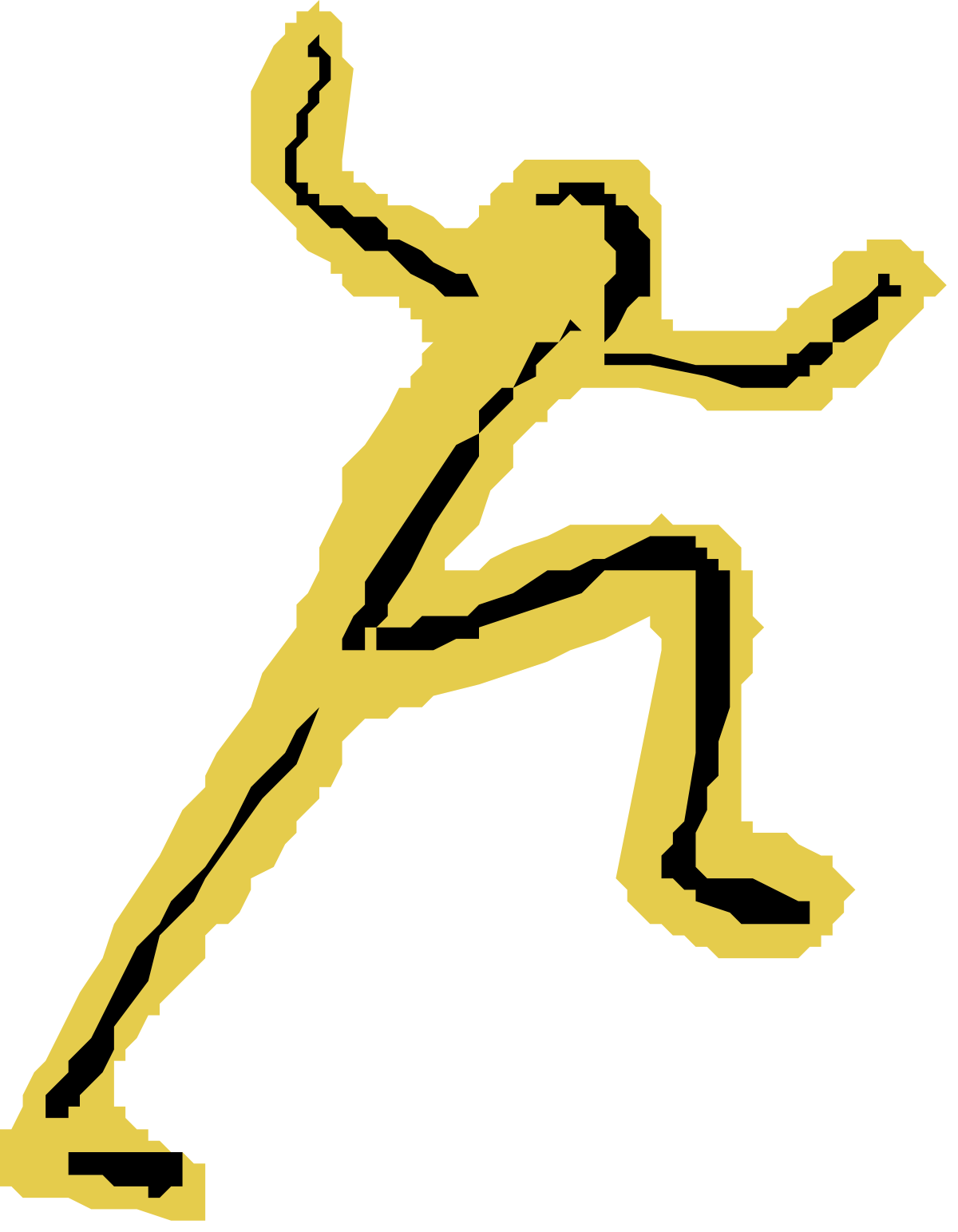 a silhouette of a man doing a kick clip art png transparent Silhouette of a Man Kicking: Dynamic Clipart for Action and Sports Themes