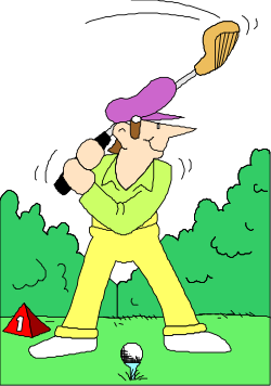 Golfing Man Clipart: Perfect for Sports Themes