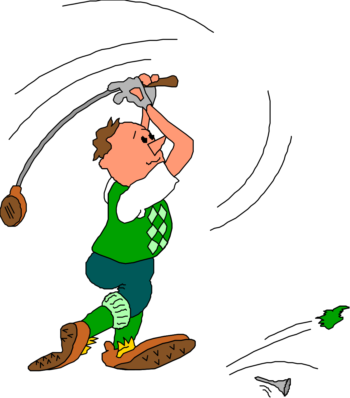 a cartoon character with a golf club clip art png transparent Cartoon Character with Golf Club - Fun Clipart for All Occasions
