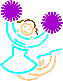 Snow Fl Clipart Featuring a Person in a Blue Dress