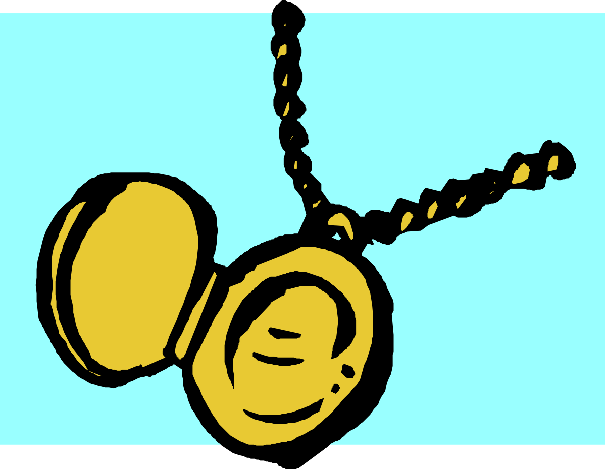Gold Coin with Chain Clipart - Elegant Monetary Symbol