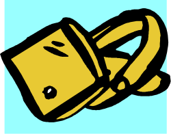 Yellow and Black Bag with Black Handle Clipart - Stylish Accessories for Your Projects