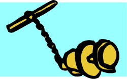 Bee with a Screw - Unique Clipart for Creative Projects