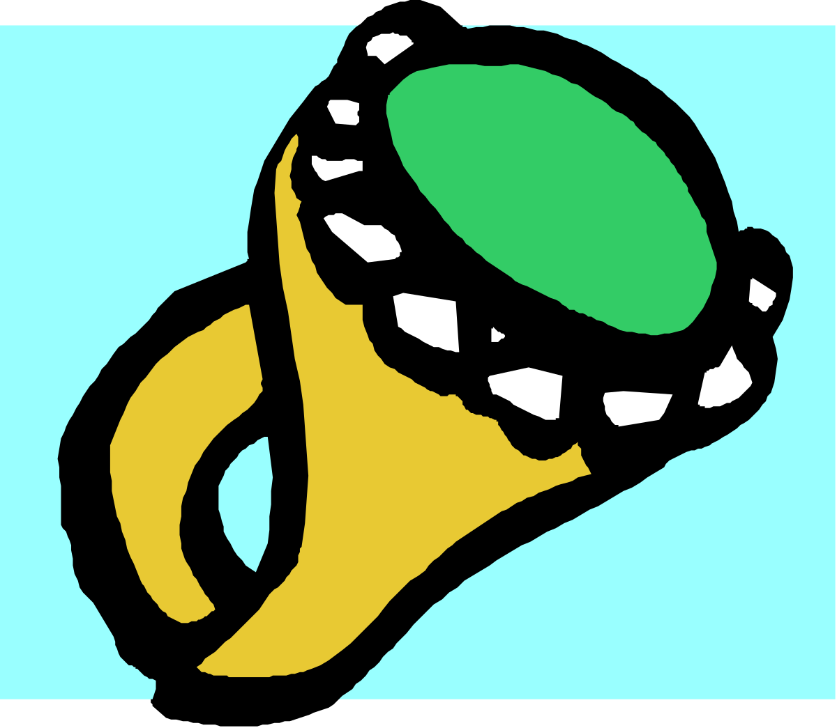 a green ring with a diamond on it clip art png transparent Green Ring with Diamond Clipart: Elegant Jewelry Design