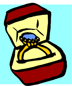 Ring in a Box Clipart - Elegant Jewelry Display for Celebrations