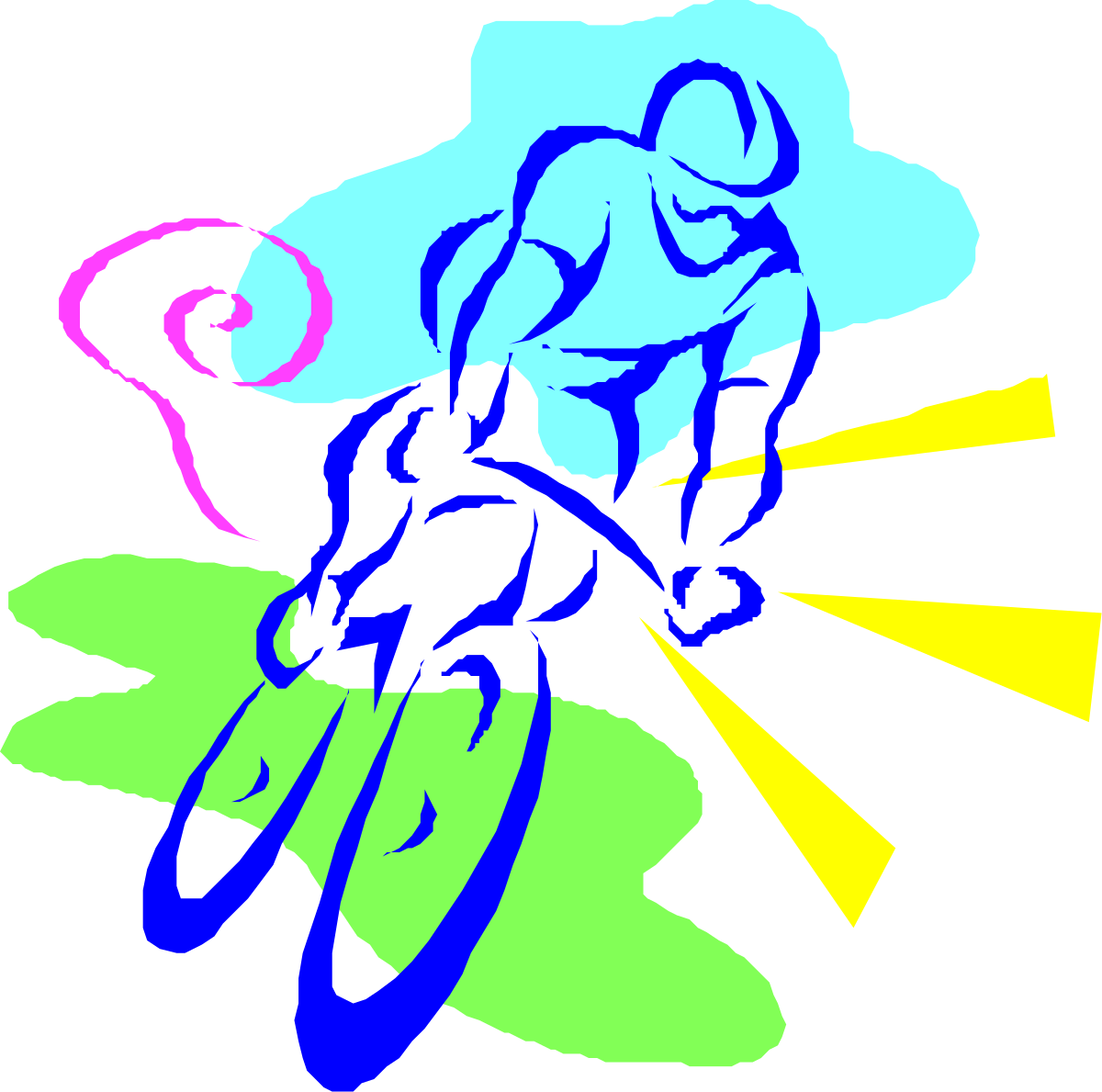 Vibrant Blue and Yellow Flower Clipart for Stunning Designs