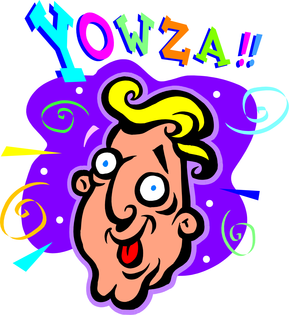 a cartoon character with a purple wig and a yellow wig clip art png transparent Purple Wig Cartoon Character Clipart for Fun Designs