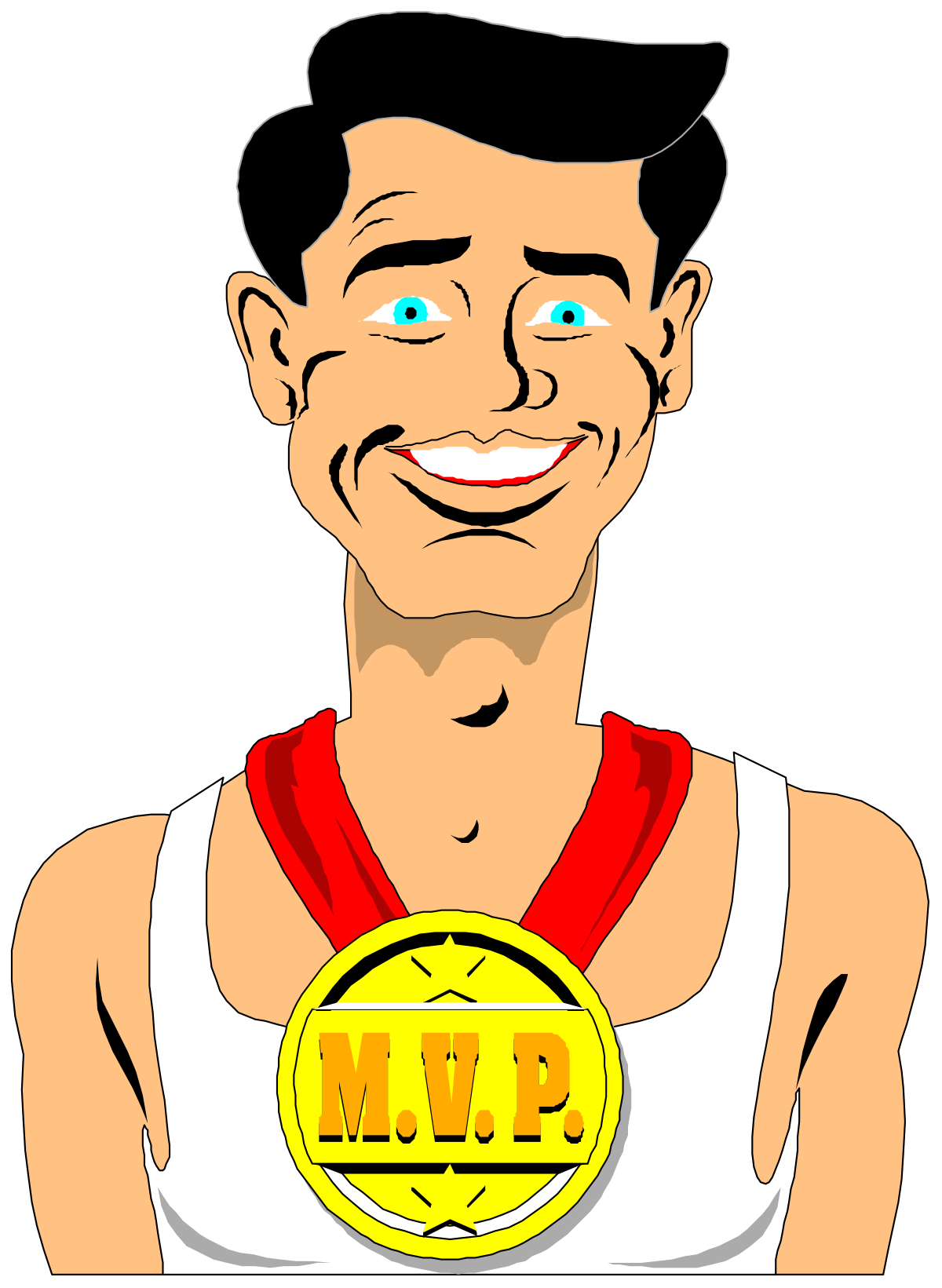 a man with a medal in his hand clip art png transparent Medal-Winning Man Clipart: Celebrate Success and Achievement