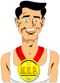 Medal-Winning Man Clipart: Celebrate Success and Achievement
