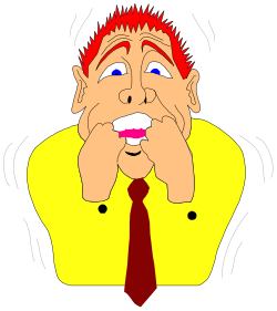 Man in Yellow Shirt and Red Tie Clipart - Professional Style Illustration