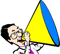 Triangle Clipart: Stylish Man in Suit with Yellow and Blue Geometry