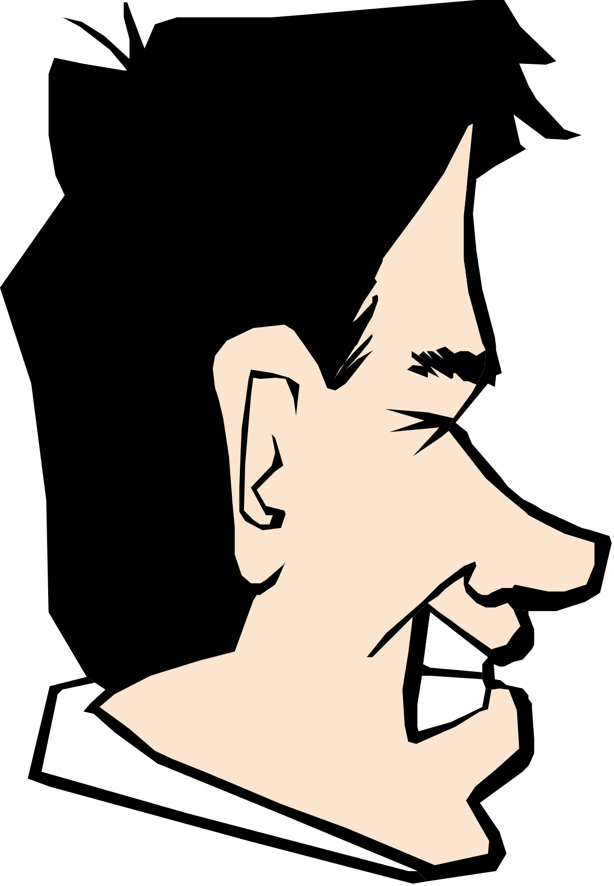 Bearded Man with Mustache Clipart for Creative Projects