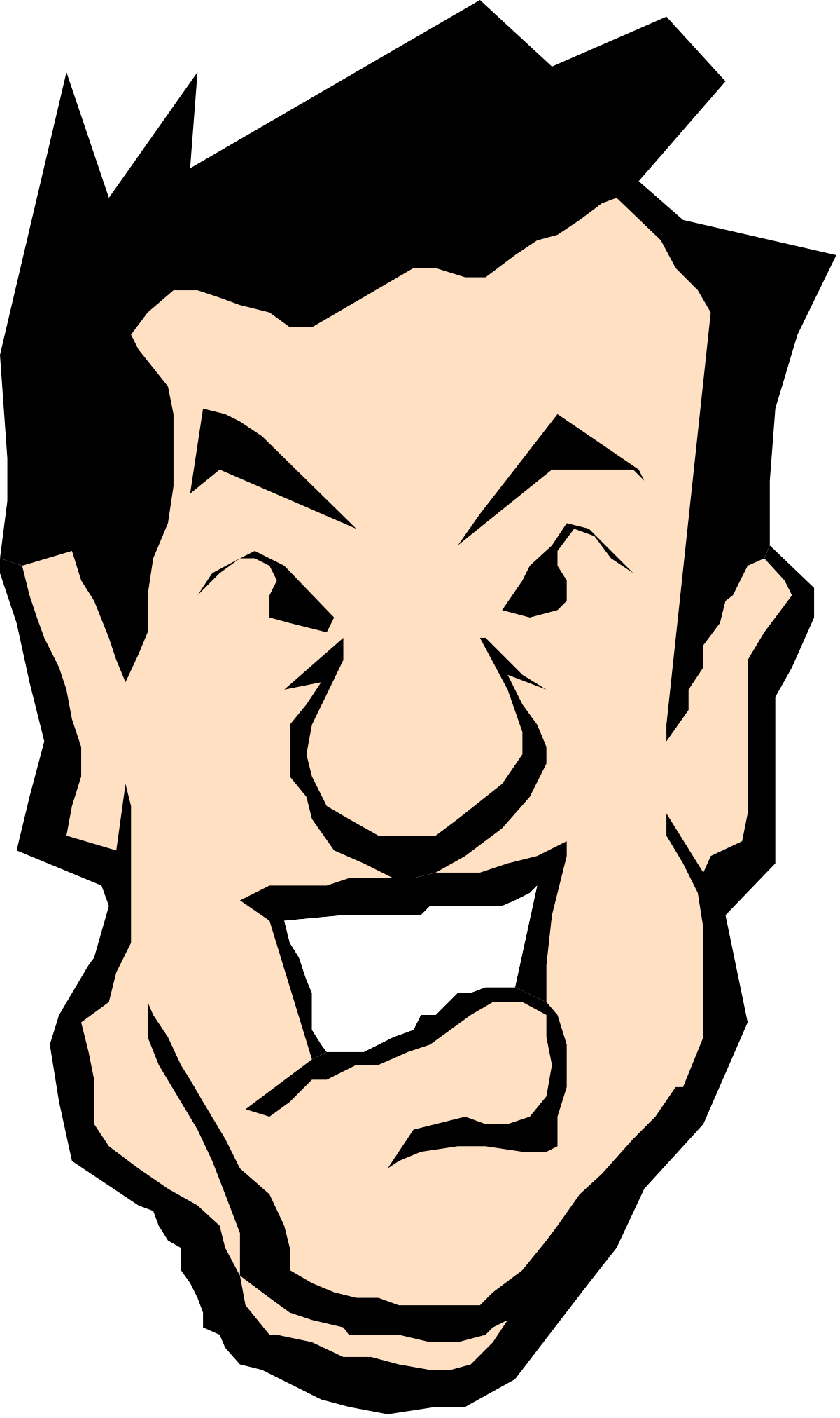Smiling Cartoon Face Clipart for Fun Designs
