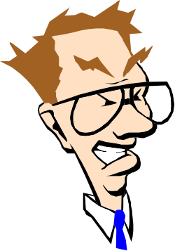 Man with Glasses and Tie Clipart - Professional Business Icon
