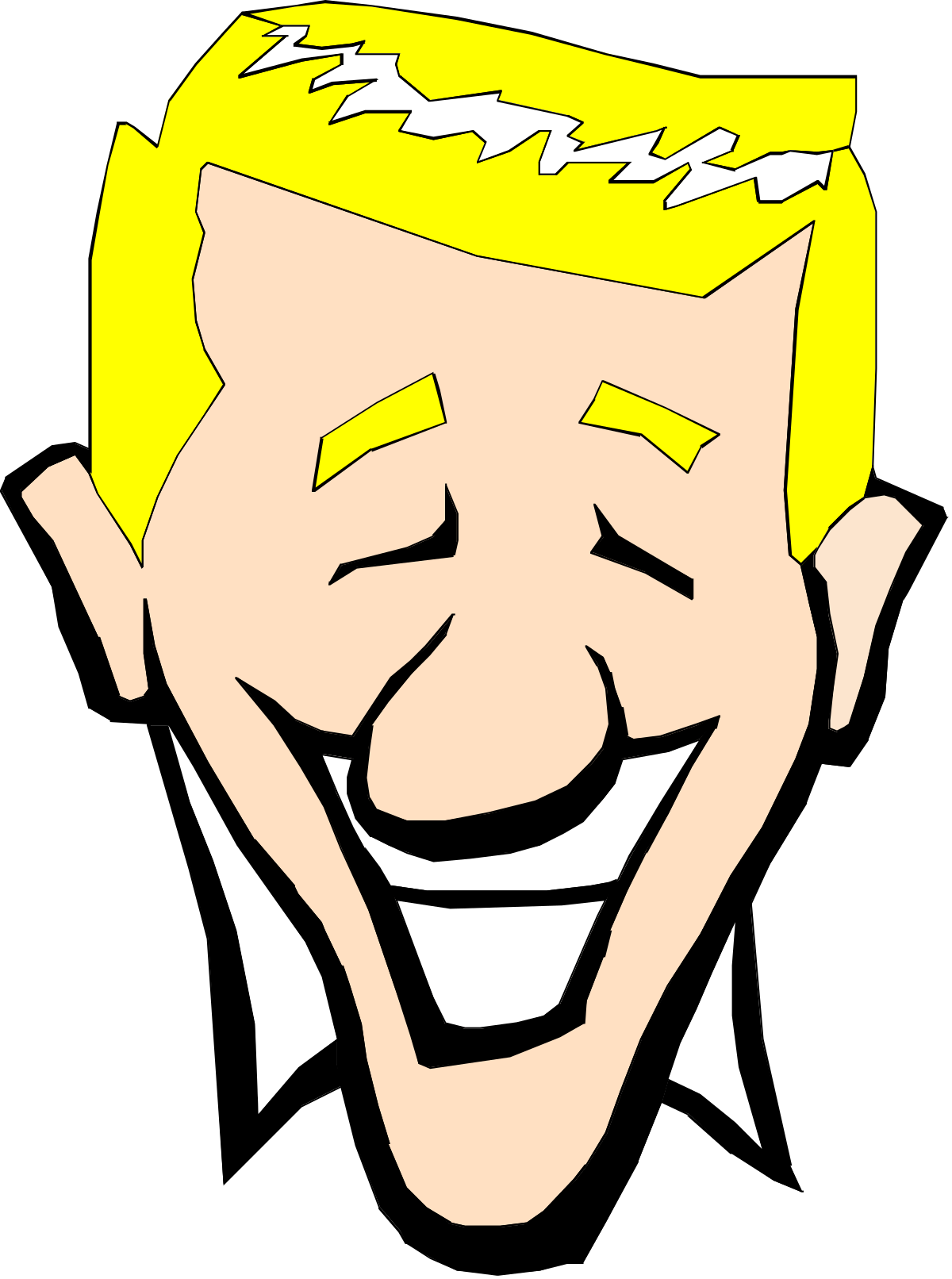 Cartoon Face with a Smile - Cheerful Clipart for Fun Designs