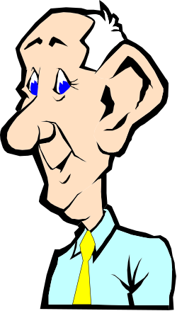 Businessman in Blue Shirt and Tie Clipart for Professional Designs