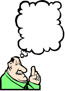 Thought Bubble Man Clipart - Creative Visual Ideas for Your Projects