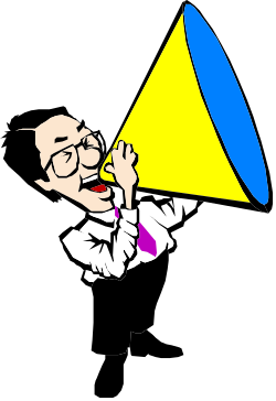 Man with Megaphone Clipart: Amplify Your Message