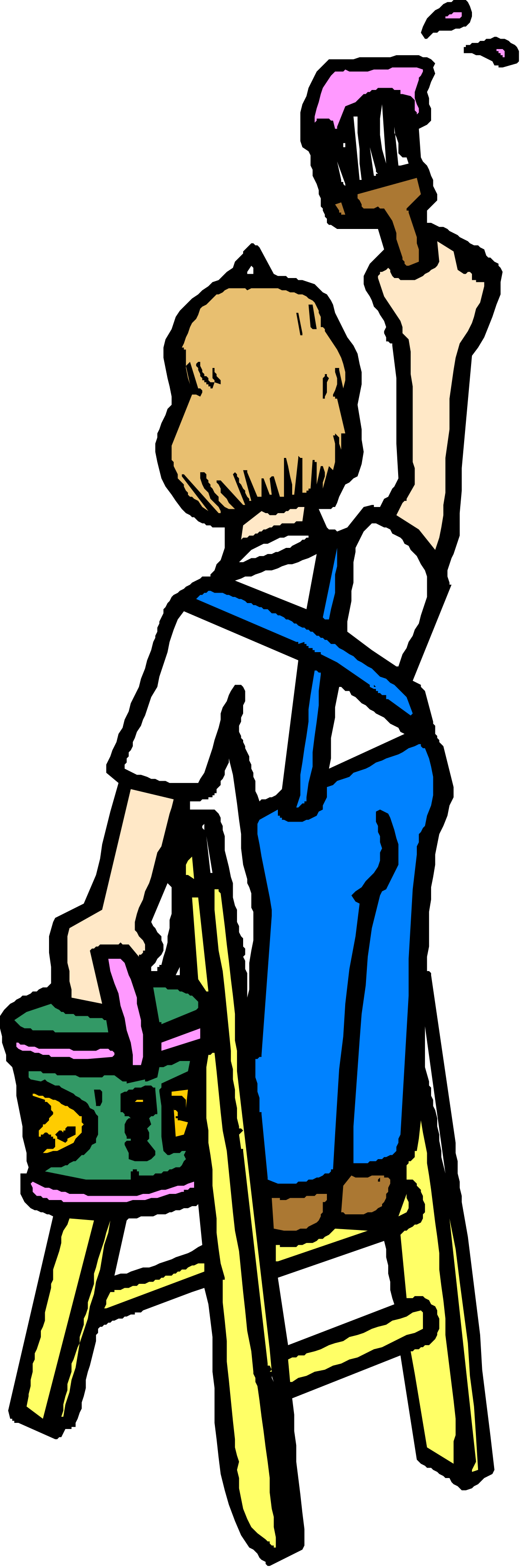 Skateboard Enthusiast Sitting on Chair Clipart