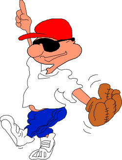 Cartoon Character with Baseball Glove Clipart - Fun and Playful Designs