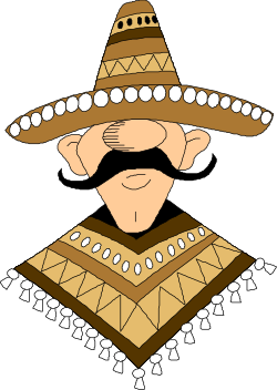 Man in Sombrero Hat Clipart - Stylish and Versatile Illustration