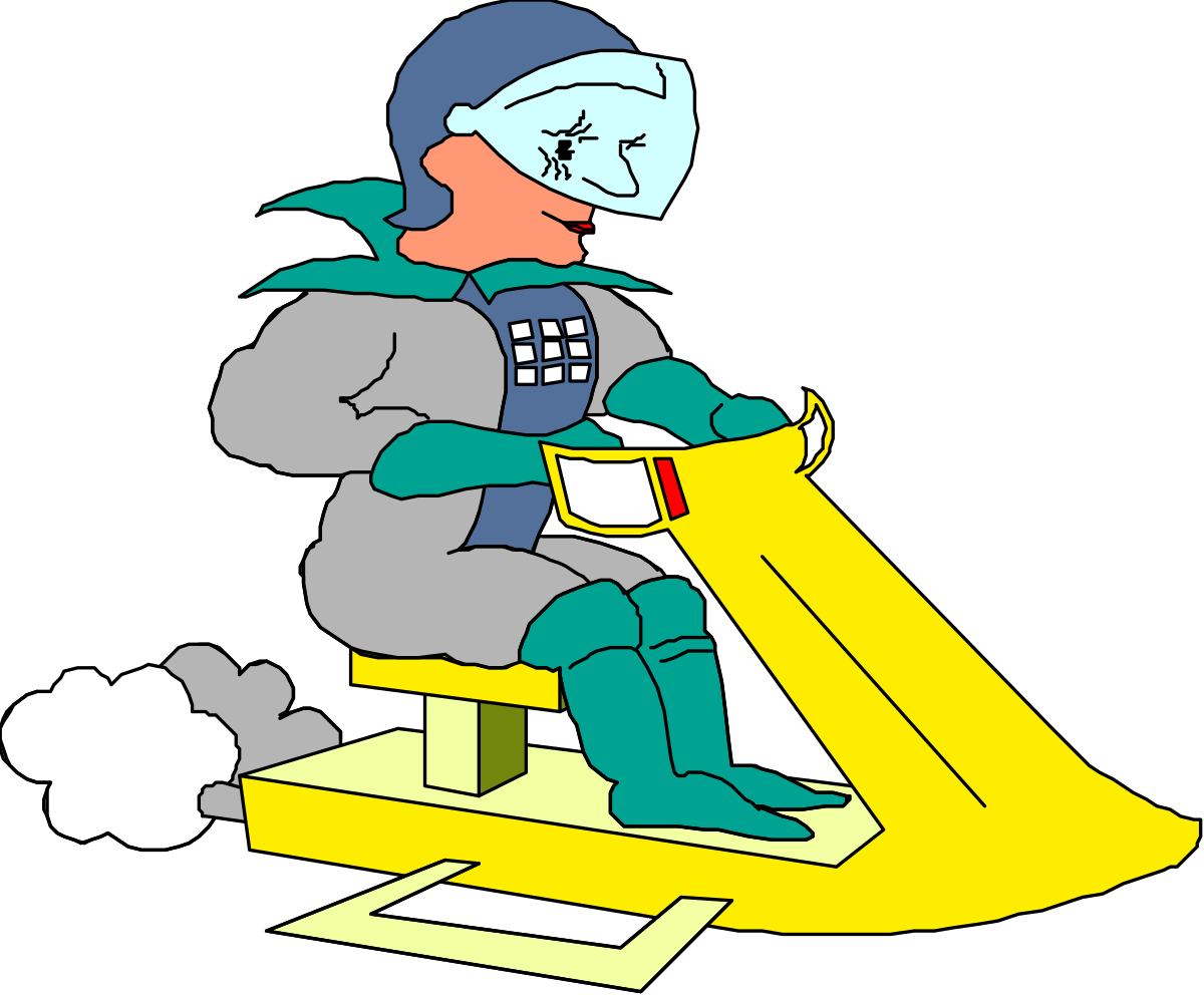 Cartoon Character Sitting on a Yellow Chair - Whimsical Clipart