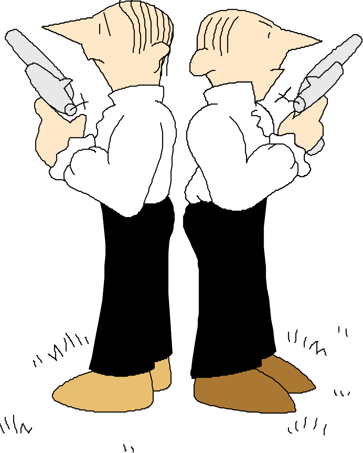 two hands holding knives clip art png transparent Hands Holding Knives Clipart - Perfect for Culinary Designs