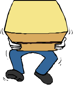 Man with Large Bag on Back Clipart: Perfect for Travel and Adventure Themes