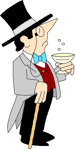 Man in Suit Holding Bowl of Food - Versatile Clipart for Business and Dining