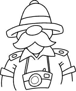 Camera Clipart: Man with a Camera for Your Creative Projects