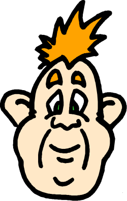 Cartoon Character with Mohawk - Fun and Playful Clipart