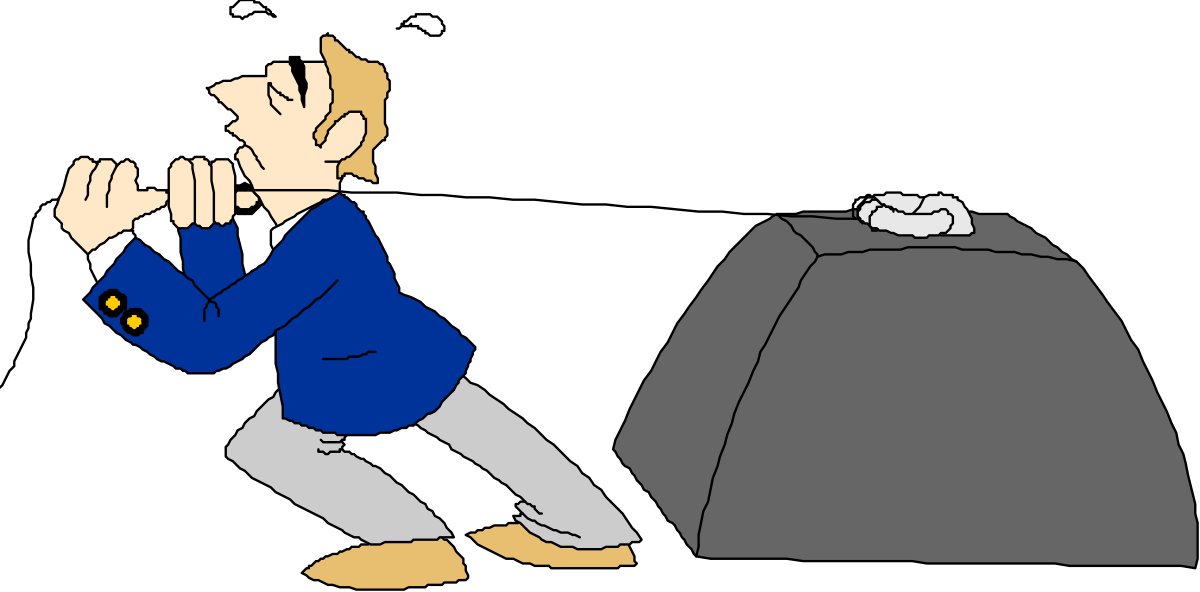 a man kneeling next to a large stone clip art png transparent Man Kneeling Next to Large Stone - Detailed Clipart Scene