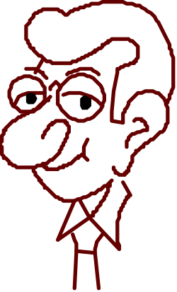 Man with Glasses and Tie Clipart for Professional Use