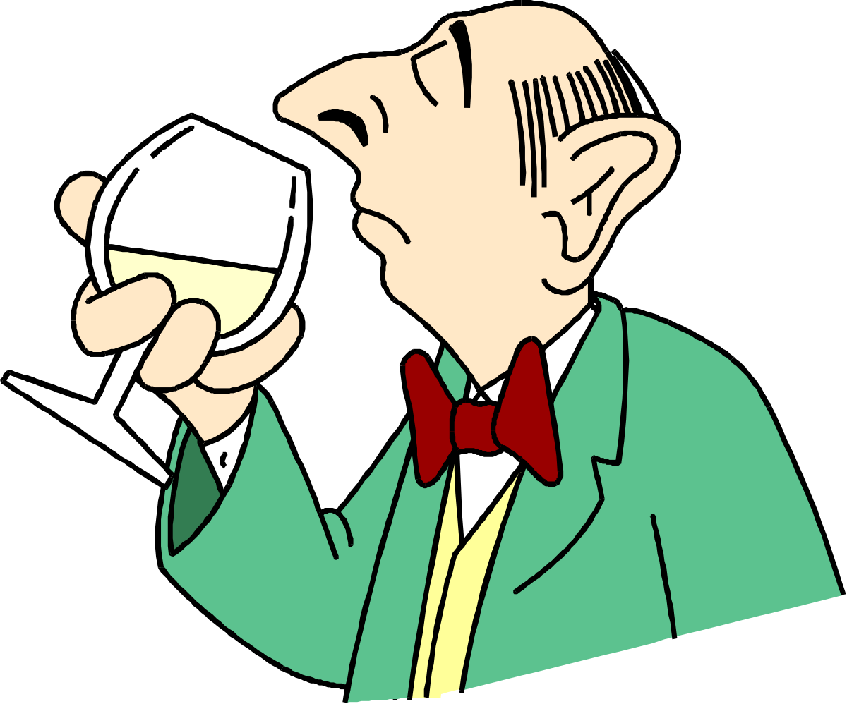 Man Drinking Wine Clipart - Elegant Representation for Your Design Needs