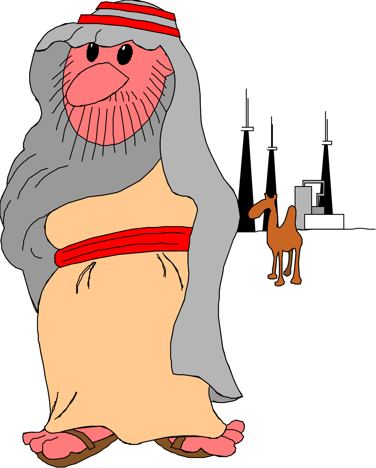 Cartoon Character with Cat and Mouse Clipart - Whimsical Animal Companions