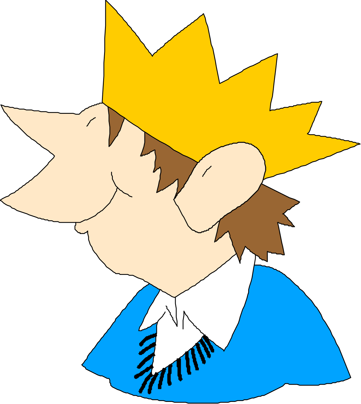 a cartoon character with a crown on his head clip art png transparent Cartoon Character with Crown - Fun Clipart for All Occasions