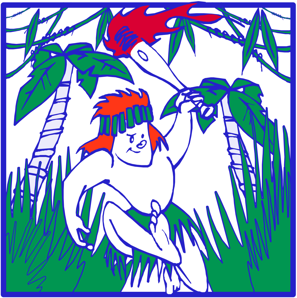 a cartoon character is climbing a tree clip art png transparent Cartoon Character Climbing Tree Clipart for Fun Designs