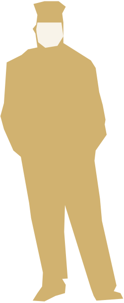 Silhouette of a Man in Yellow Jacket - Versatile Clipart Collection
