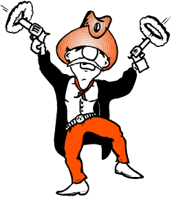 Cartoon Character with Gun Clipart - Fun and Playful Designs