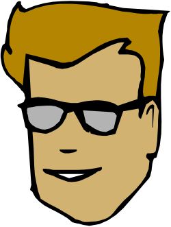 Stylish Man with Sunglasses Clipart for Cool Designs