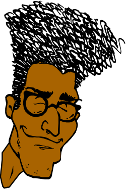 Bearded Man with Glasses Clipart - Unique Character Illustration for Your Projects