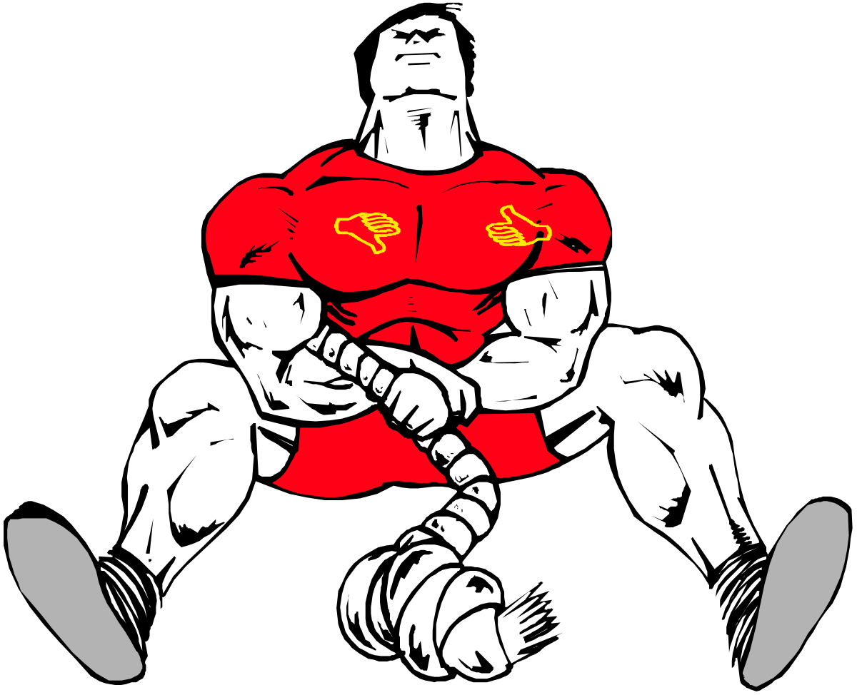 a man in a red shirt and white shorts clip art png transparent Man in Red Shirt and White Shorts Clipart - Vibrant and Engaging Visuals