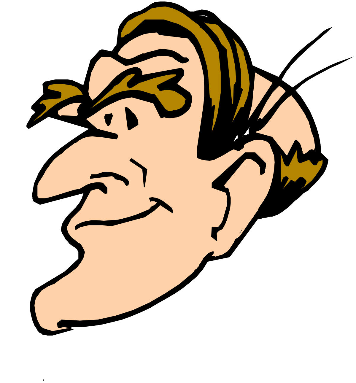 Mustache Clipart: Charming Man with a Mustache Icon