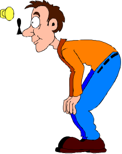 Man in Orange Shirt and Blue Pants Throwing Ball Clipart