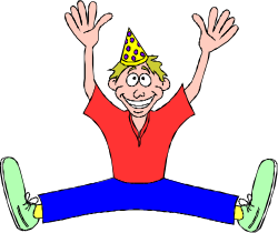 Jumping Cartoon Character Clipart for Fun Designs