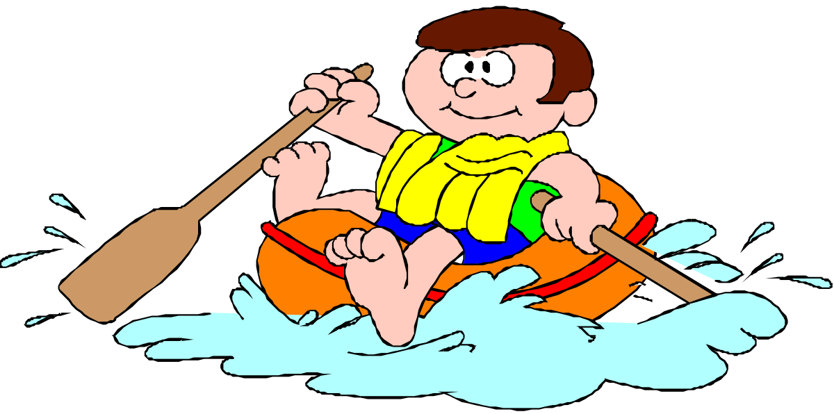 Kayaking Boy Clipart: Adventure on the Water