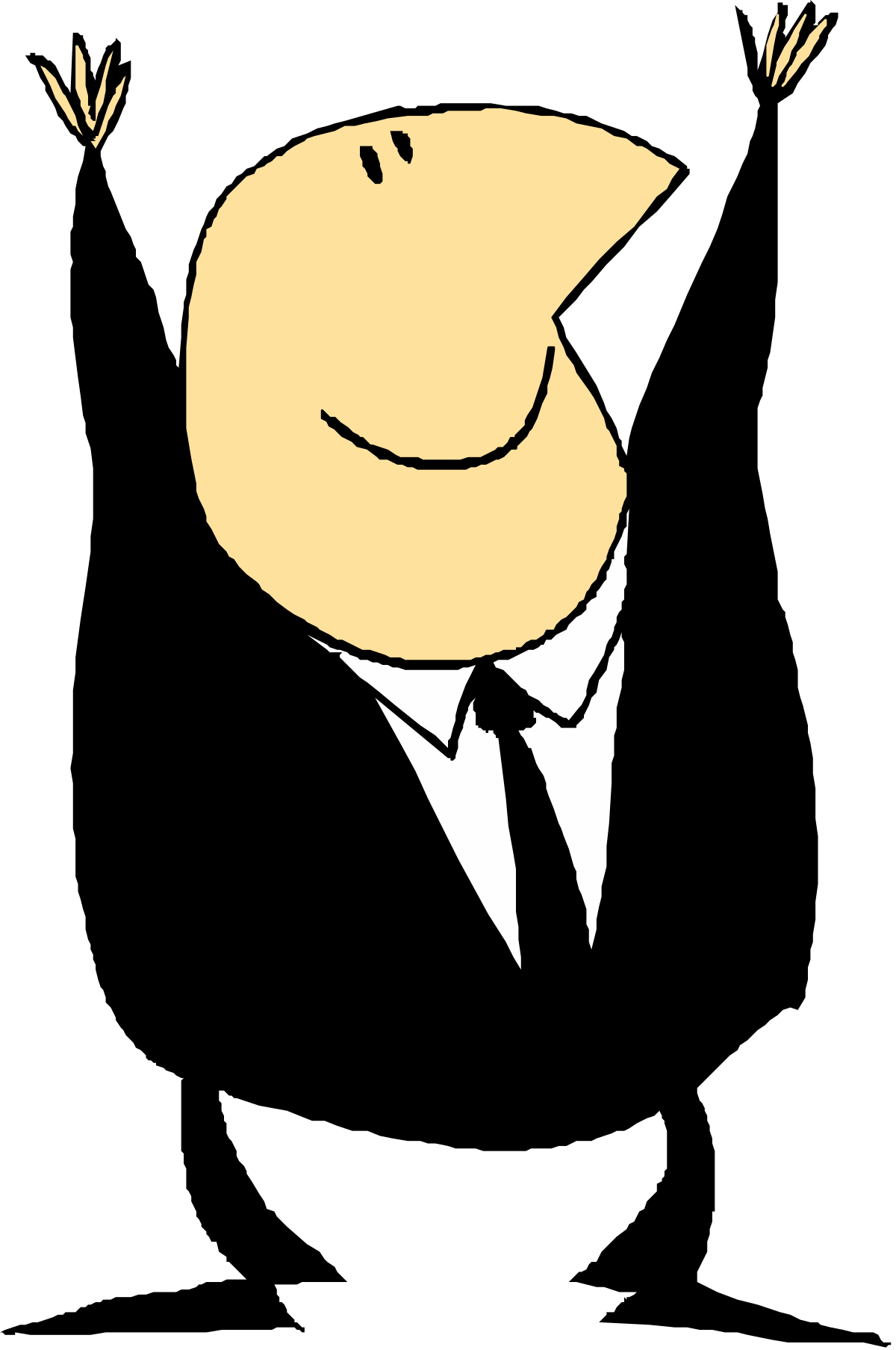 Man in Suit and Tie with Smile - Professional Clipart for Business Use